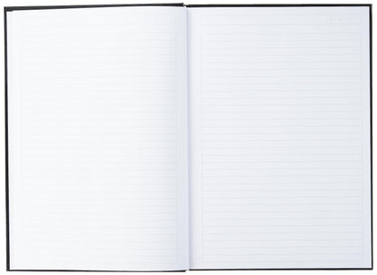 Leitz A4 Notebook, 80 Sheets, Hardcover, Lined Pages, Solid, Black, 46650095 (Pack of 2)