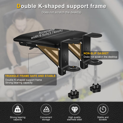 Giecy Armrest Desk Extender, Ergonomic Foldable Computer Desk Armrest Support Armrest Wrist Rest for Home and Office.