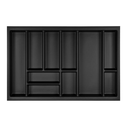 Orga-Box Junker Slim cutlery tray 725 x 476 mm lavagrey with pearl structure for 80cm cabinets Kitchen cutlery insert perfectly fits SO SLIM drawer system