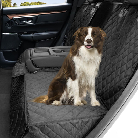 Angooni Dog Car Seat Cover - Waterproof, Non-Slip, Scratch-Resistant (135×120cm) - Universal Dog Protection for the Back Seat