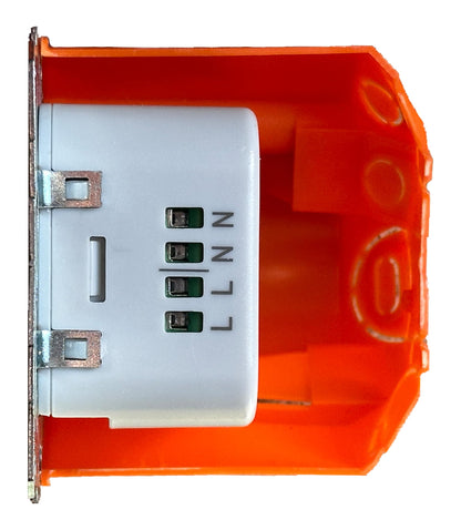 USB recessed power supply 12W | for permanent power supply of tablets & USB devices | charger compatible with Samsung Tab, Lenovo Tab and many other tablets and iPads | includes USB cable