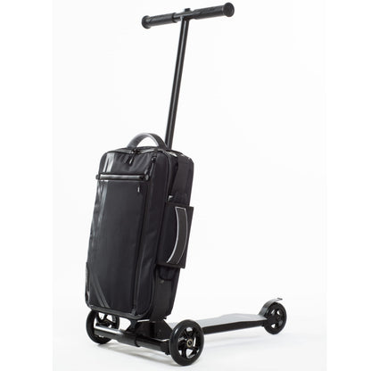 Flea - Transformable scooter adult + carry-on luggage case + backpack | Adult scooter + hard shell suitcase + messenger bag | Adult kick scooter | Foldable | Design made in Germany