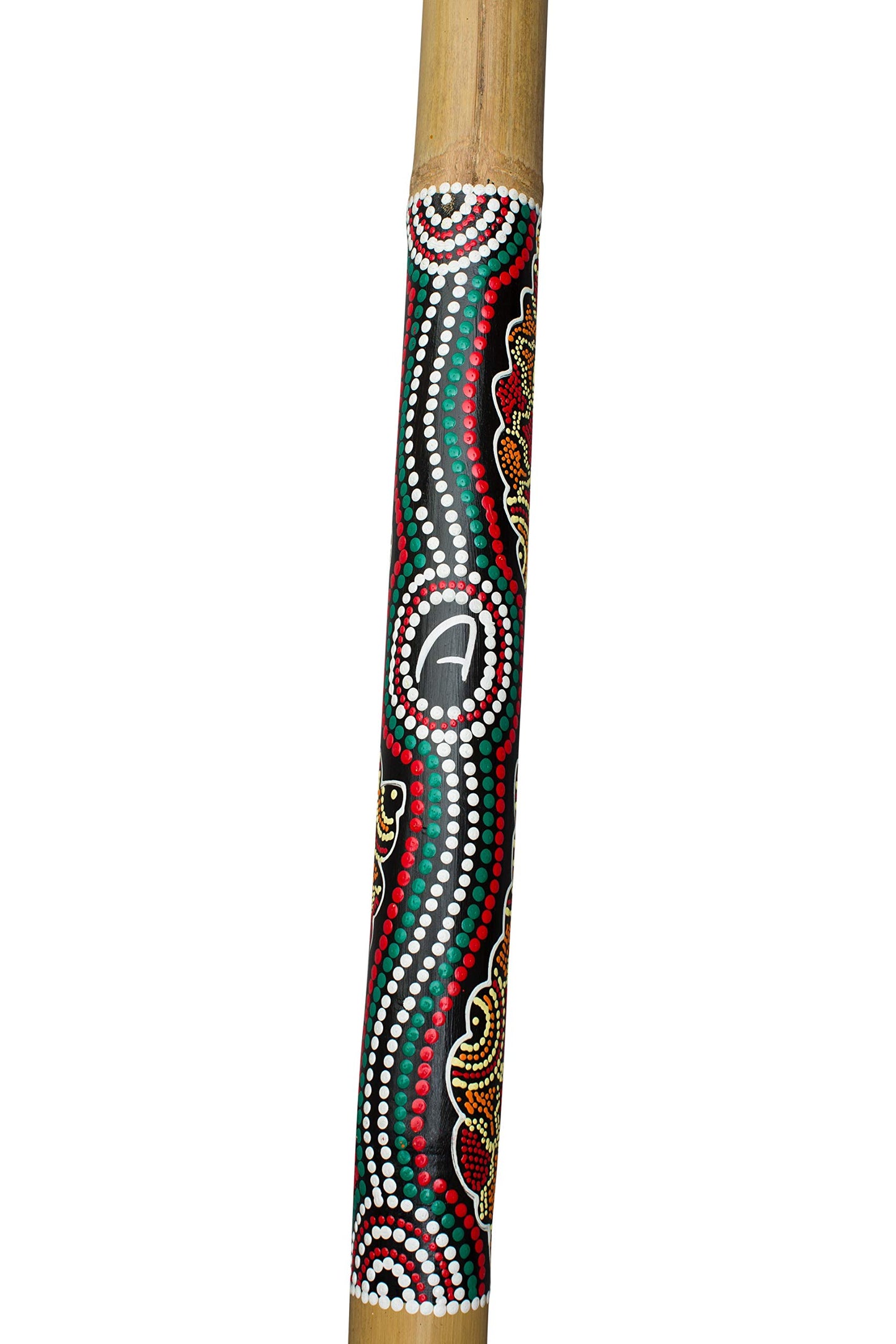 Australian Treasures - Beginner Didgeridoo - Hand-painted with Aboriginal motifs, includes nylon carrying case.