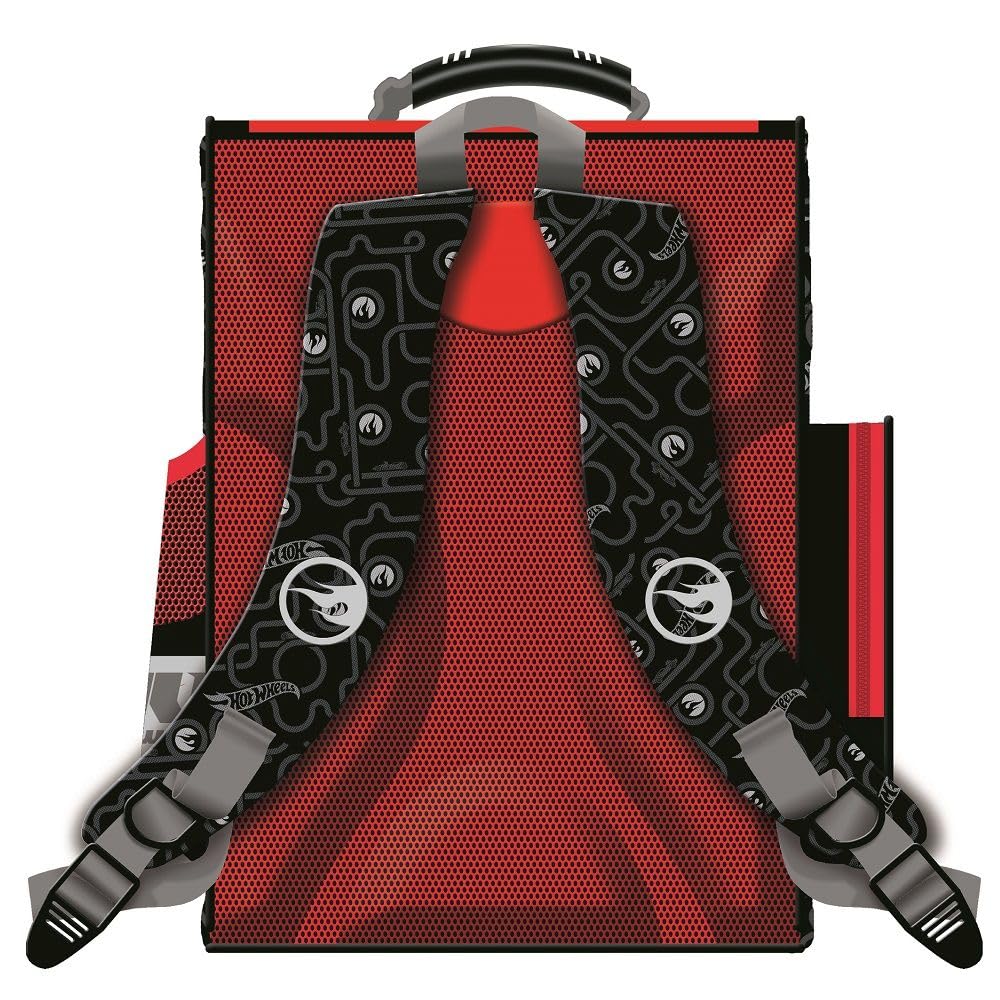 Familando Hot Wheels school backpack for 1st grade boys and girls · ergonomic satchel · school bag set