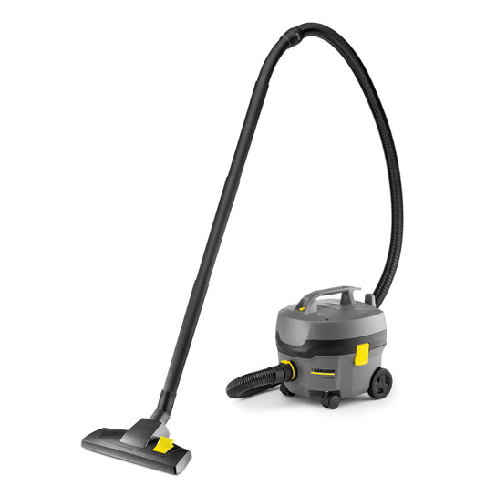 Kärcher vac T 7/1 Classic, vacuum for carpet and hard floors, capacity: 7 l, power: 850 W, sound pressure level: 62 db(A), weight: 3.5 kg, cord: 7.5 m, permanent filter basket
