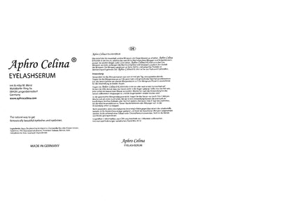 Aphro Celina Eyelash Serum, 1 Pack (1 x 3 ml)