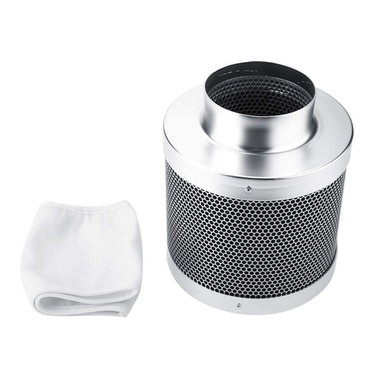 Cocoarm activated charcoal filter stainless steel charcoal filter activated charcoal carbon air filter reducing allergens and odors for bathroom office hotel 4inch diameter 200mm