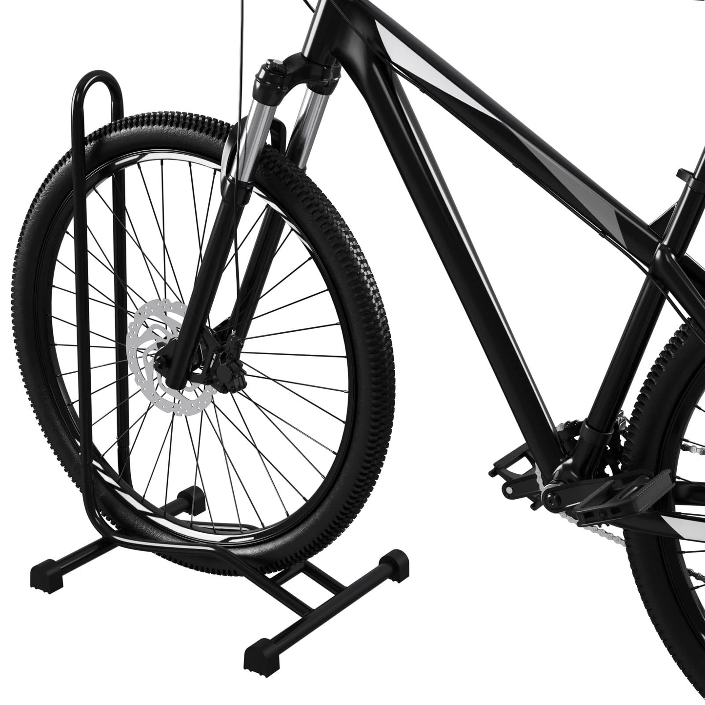 2 x WELLGRO® bike stand - made of steel, provides secure support - color black