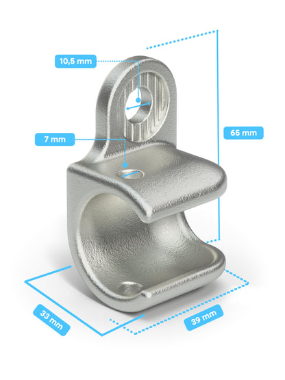 ZWEIBERG® trailer hitch for Thule and Chariot - Tested in Germany, stainless steel, 10 year warranty | Trailer hitch for bike trailers 2-piece