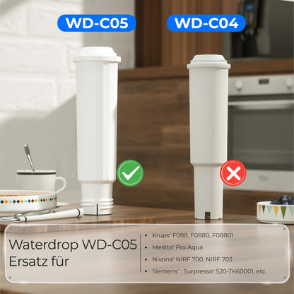 Waterdrop coffee filter cartridge, replacement for Melitta® water filter, F088 Krups® water filter, Nivona®, compatible with Krups® EA829S, Jura®, Melitta® Barista TS and more, TÜV SÜD certified (4)