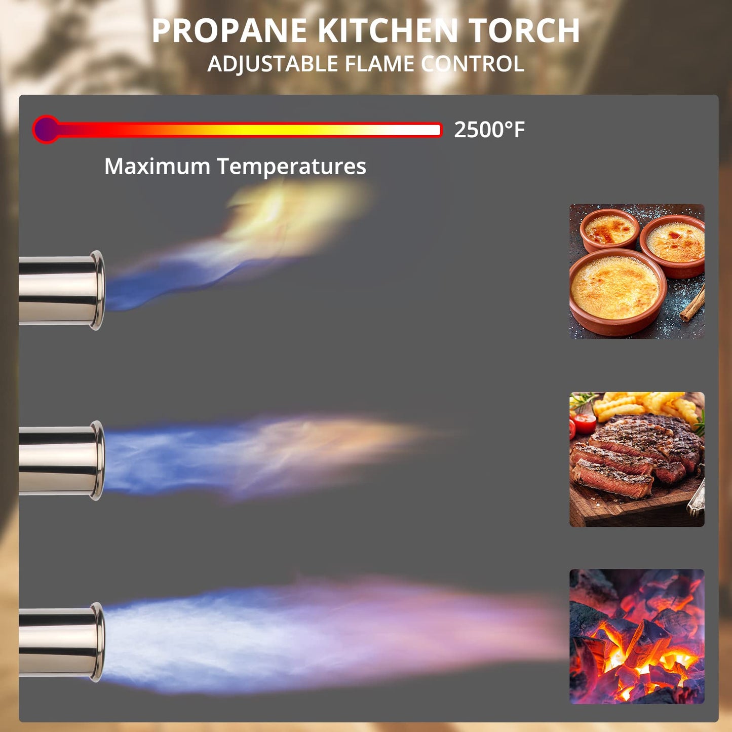 Sondiko powerful Propane Torch LMT905, Grill Gun Flamethrower Gun, campfire starter, charcoal lighter, Culinary Kitchen Grilling, soldering torch (Propane Tank not included)