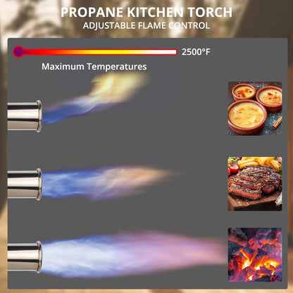 Sondiko powerful Propane Torch LMT905, Grill Gun Flamethrower Gun, campfire starter, charcoal lighter, Culinary Kitchen Grilling, soldering torch (Propane Tank not included)