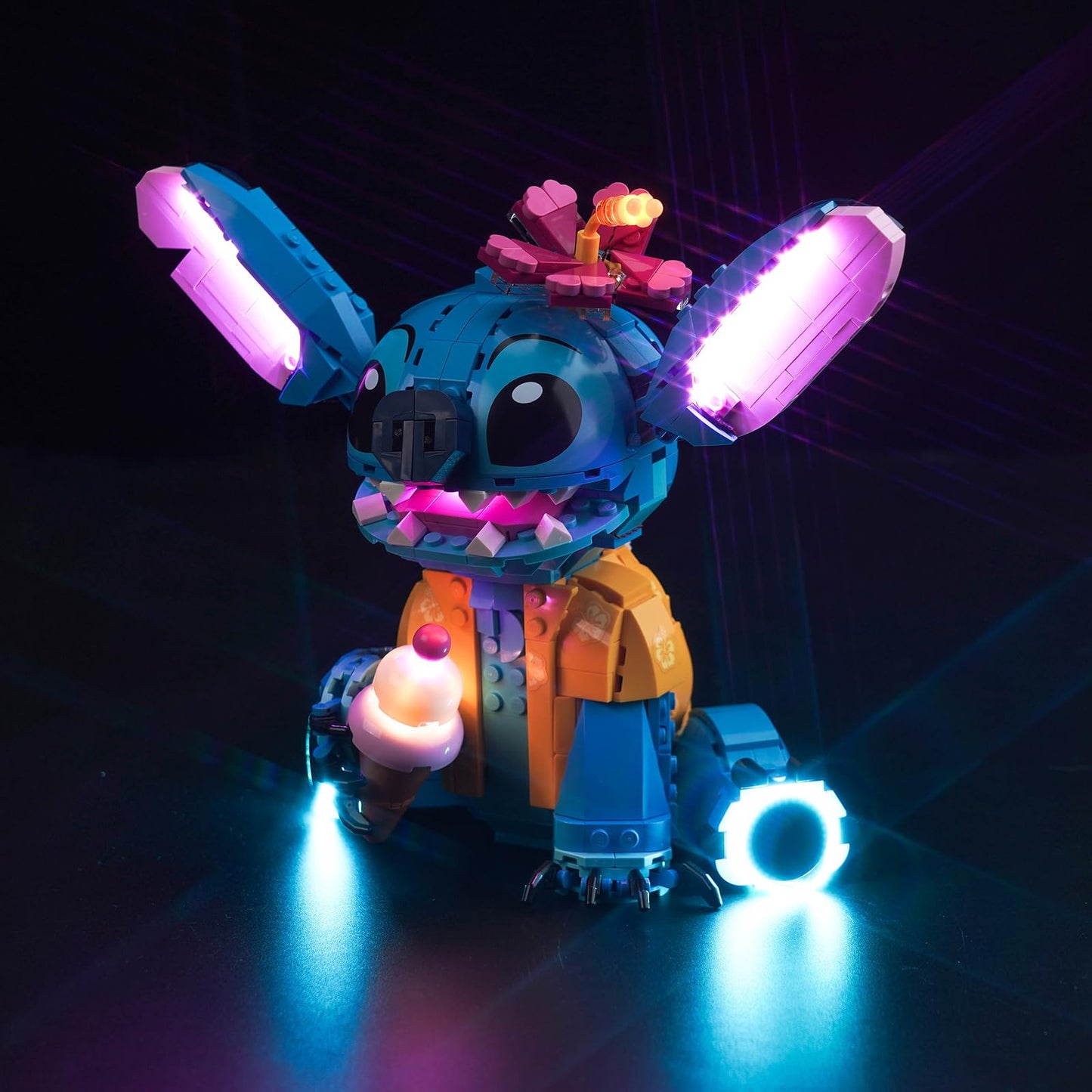 Remote Control Light Kit compatible with Lego Stitch (no model), LED lighting set compatible with Lego 43249 Stitch Creative Toy