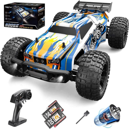 DEERC 9205E RC Car 1:10 Remote Control Car 48 km/h High Speed 4WD Monster Truck Buggy Offroad Crawler with 2 Batteries, 2.4GHz Remote Control Toy for Kids & Adults.