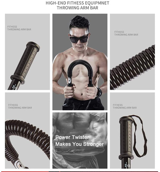 ITTA 20kg-110kg Dual Spring Power Twister Bar, Super Heavy Duty Arm and Chest Builder Strengthener Armdrücken (40)