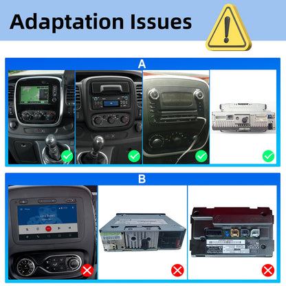 2G+64G car radio for Opel Vivaro/for Renault Trafic/for FIAT Talento/for Nissan NV300 - Wireless Carplay&Android Auto, 9" touchscreen HiFi/GPS/FM/BT/USB/Canbus