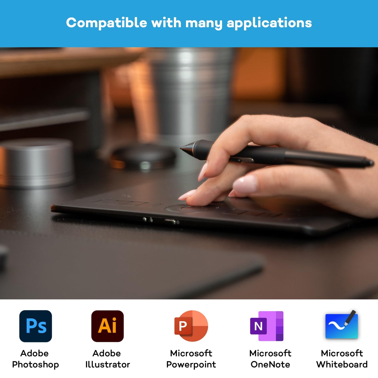 Wacom Intuos Pro graphic tablet (Size: S) - Small, professional pen tablet (includes Wacom Pro Pen 2 stylus with spare nibs, compatible with Windows & Mac) - Ideal for home office & e-learning.