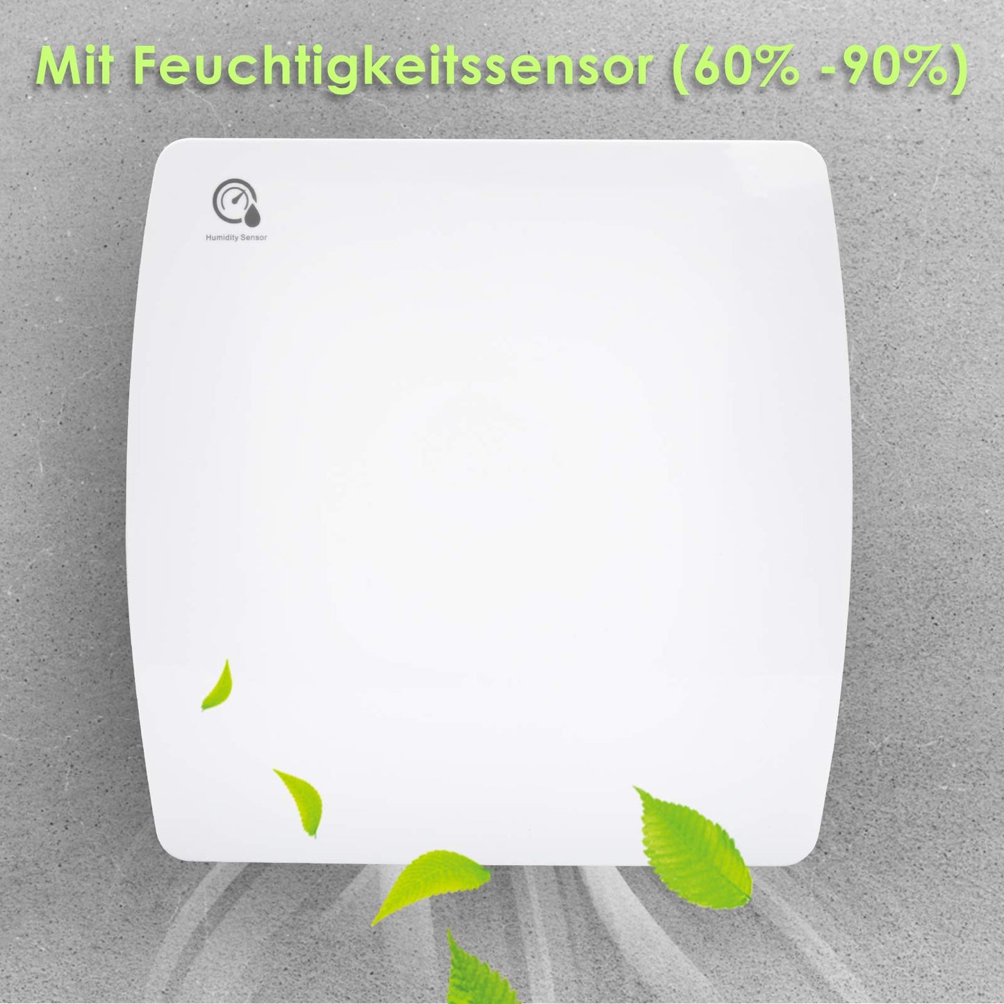 Jopassy bathroom vent fan 100mm with backdraft damper, moisture sensor, wall fan for kitchen, bathroom, attic, and basement, quiet operation, white.