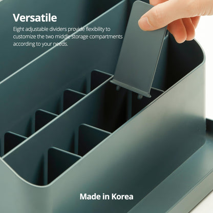 BLUE GINKGO Desk Organizer - Storage from Korea for pens, notes, letters, and office supplies (Green)