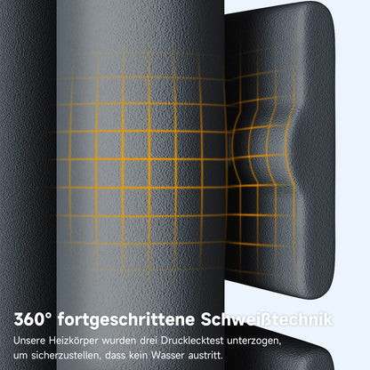 SONNI Flat Panel Towel Radiator 762 x 500 mm Anthracite Towel Warmer Side Connection Towel Heater 679W