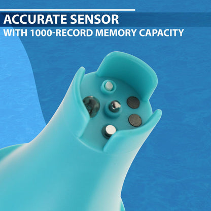 6-in-1 Water Tester with Bluetooth & Data Storage Swimming Pool Water Quality Meter for Chlorine, pH, EC (Conductivity), ORP, Salinity & Temperature, including Smart App for Pool, Hydroponics & Aquariums.
