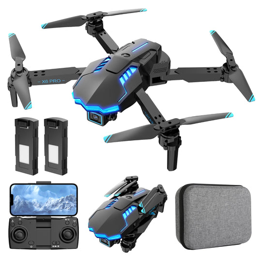 1080P Camera Drone for Kids, Brushless Motor RC Quadcopter for Beginners, One-Key Takeoff/36-Min Long Flight Time/Altitude Hold, Toys and Gifts for Boys and Girls (Grey)