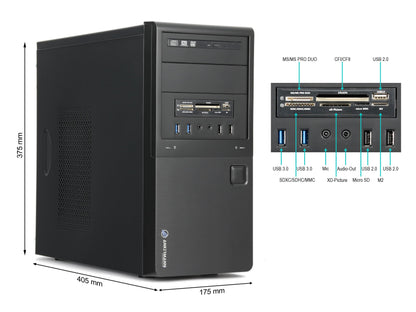 Ankermann Desktop PC Barcelona | Intel Core i5-6500 | Nvidia GeForce GT 740 4GB | 16GB RAM | 1TB SSD | Windows 11 | WLAN | MS Office 2024