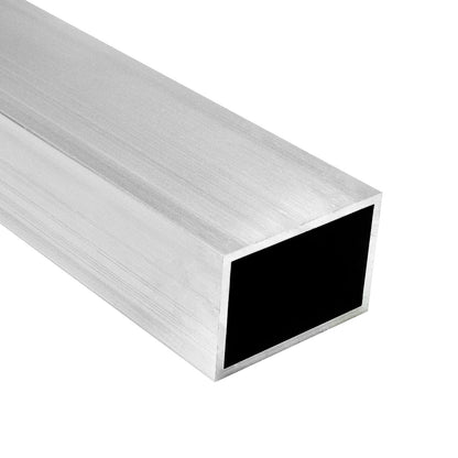 PRIOsteel rectangular tube aluminum tube hollow profile rectangular profile - 1 x tube Size: 80 x 20 x 2 mm Length: 1000 mm EN AW-6063 t6 seamless for creative construction made of aluminum