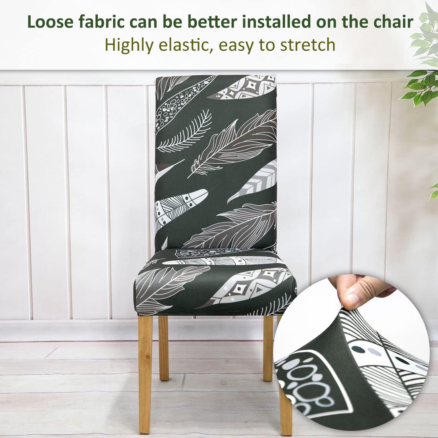 Sports Chair Covers 6 Pack Stretch Chair Covers for Dining Chairs, Removable Washable Chair Protection Decoration Chair Cover for Home, Kitchen, Hotel, Restaurant, Banquet, Wedding, Party