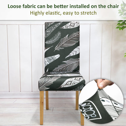 Sports Chair Covers 6 Pack Stretch Chair Covers for Dining Chairs, Removable Washable Chair Protection Decoration Chair Cover for Home, Kitchen, Hotel, Restaurant, Banquet, Wedding, Party