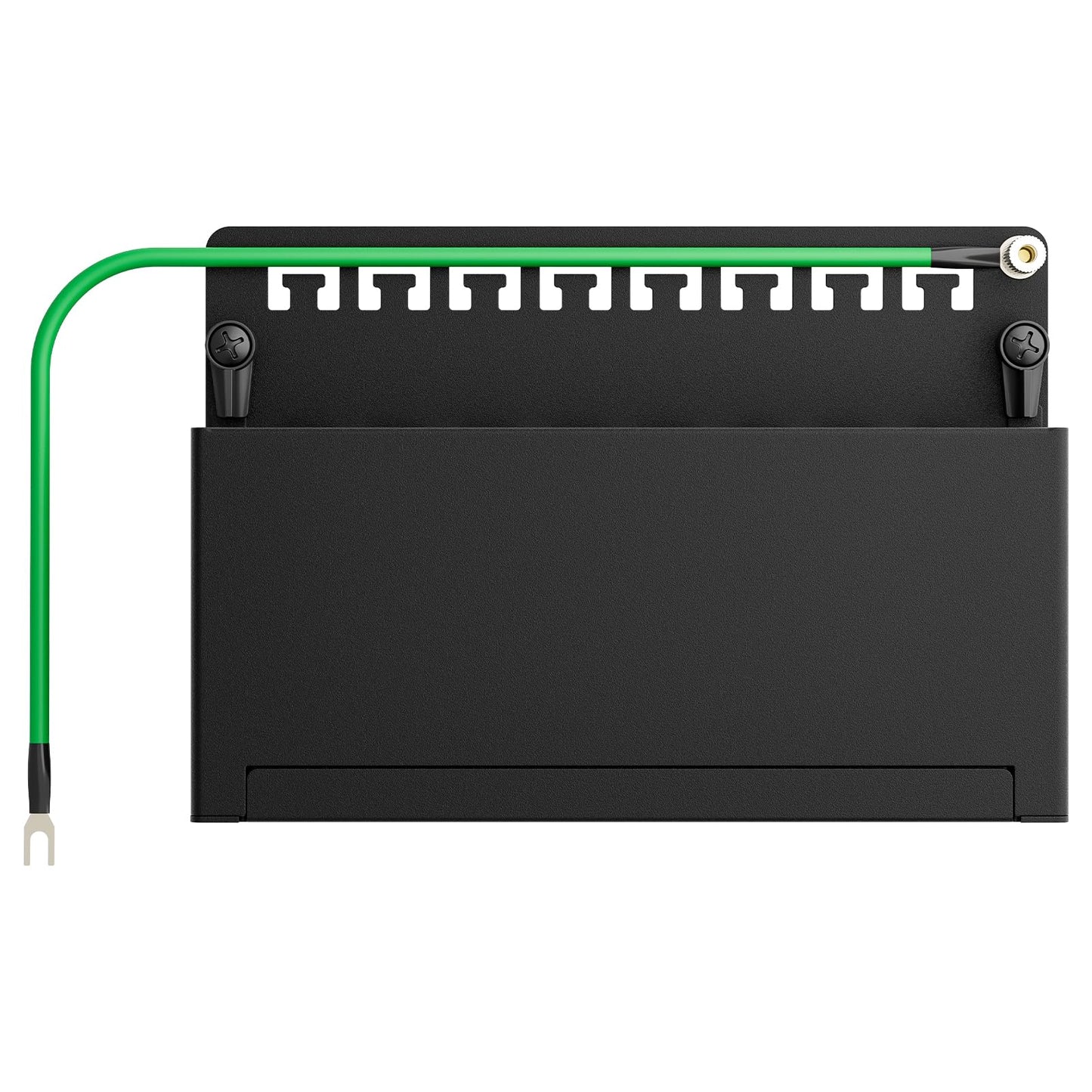 FGB CAT 7 Patch Panel Distribution Box 8 Port - Table/Wall Mount/Desktop Shielded 8X RJ45 Socket - LSA Distribution Box for Gigabit Network Switch.