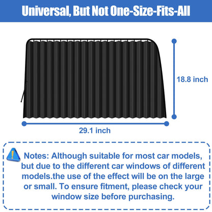 XCBYT Car Sunshade Magnetic 4 Pieces, Car Window Side Window, Sunshade Baby with UV Protection, Car Window Darkening Heat Protection Privacy Protection