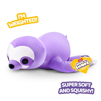 Hug-A-Lumps, cozy soft comforting plush toy, weighted plush toy 1.5 kg (35 cm), Sloth (Sydney) by ZURU, Mother's Day gift.