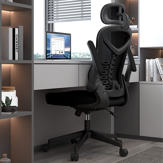 Magic Life Office Chair Ergonomic Computer Adjustable Desk Chair, adjustable lumbar support with thickened cushion, 3D headrest & Comfortable armrest Computer Chair (135 x 65 cm)