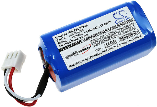 Battery for robot vacuum Severin Chill RB7025, RB-7025, 12.8V, Li-Fe