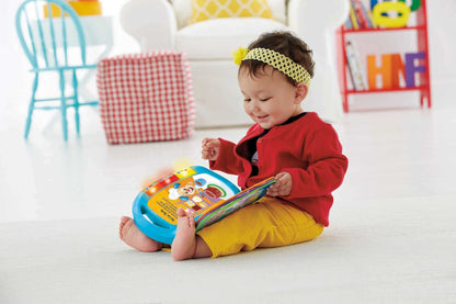 Fisher-Price Laugh & Learn Songbook Baby | Baby Music Book for 6 Months+ | Baby Music Toy | Electronic Kids' Book | Baby Toy with Music | Toy for Babies 6 Months+, Italian Version, CDH49