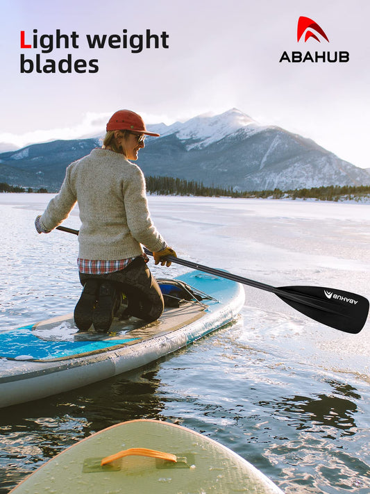 Abahub SUP Paddle Aluminum Adjustable Stand Up Paddle for Paddleboard, Aluminum Alloy PU-Coated Shaft 172-213cm Plastic Nylon Blade