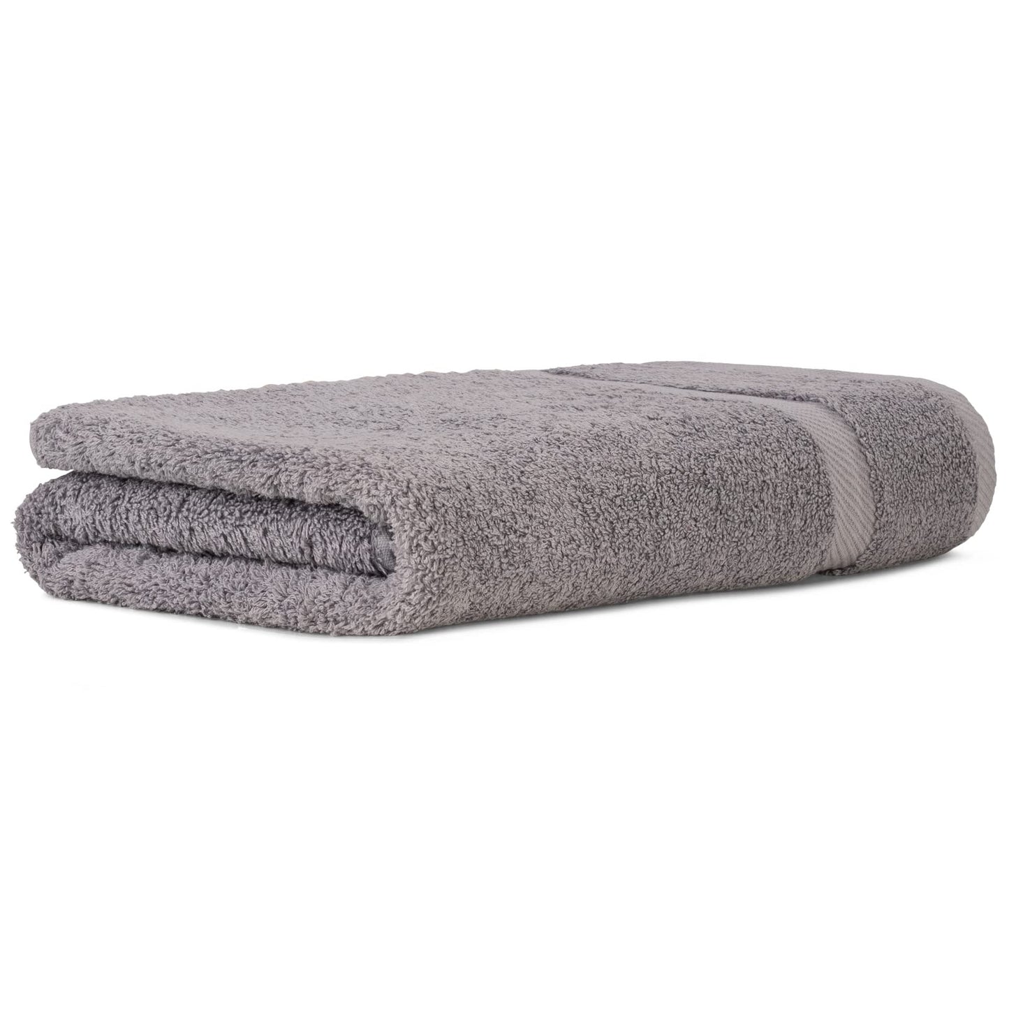 Luckytowel 10 Piece Set Sauna Towels 80x200 cm 100% Cotton, 600g/m² Oeko-Tex Sauna Towel Set 10 Pack Gray