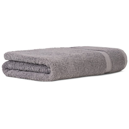 Luckytowel 10 Piece Set Sauna Towels 80x200 cm 100% Cotton, 600g/m² Oeko-Tex Sauna Towel Set 10 Pack Gray