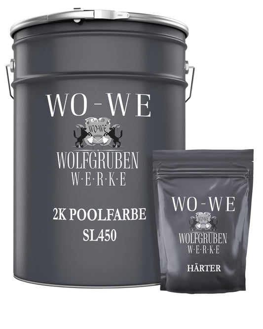 2K pool paint pool coating - gentian blue like RAL 5010-10kg