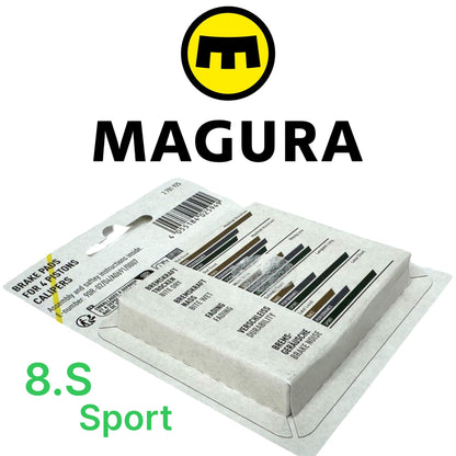 Magura MT Original Bike Hydraulic Disc Brake Replacement Disc Brake Pads for MT 5 7 Trail I Brake Pads I MTB I Ebike I Tour I (8.S (4 piston) Green Sport)
