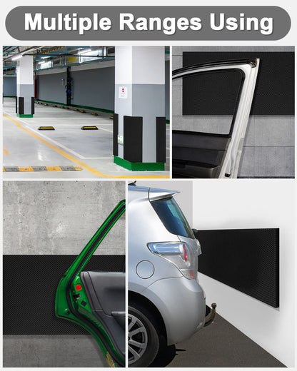 Just 4 Garages Wall Protection 40 x 20 x 2 cm, Self-Adhesive Edge Protection Foam, Dart Garage Wall Protection Padding, Door Edge Protection for Car Doors, Garages, and Carports (Black)