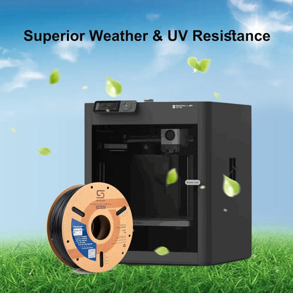 Siraya Tech Fibreheart ASA-GF 3D printer filament, ASA reinforced with glass fiber for exceptional strength and UV resistance - automotive components, industrial assemblies (1kg, Black)