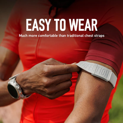 COROS heart rate monitor and pulse meter, comfortable, easy to wear, automatic wear detection, advanced sensor, Bluetooth, 38 hours battery life (Orange, Regular)