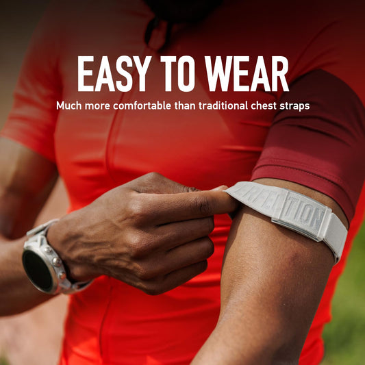 COROS heart rate monitor and pulse meter, comfortable, easy to wear, automatic wear detection, advanced sensor, Bluetooth, 38 hours battery life (Orange, Regular)