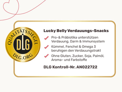 9-in-1 Probiotics for Your Dog - Lucky Belly 440 Drops (1.3kg) by mammaly - For stomach and digestive issues for gastrointestinal health, digestive snacks for grass eating and stool-eating treats with chicken.