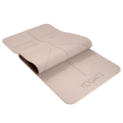 YOGATI Yoga mat non-slip Non-toxic, with carrying strap. Yoga Mat with alignment lines. Ideal yoga mats as gymnastics mat, exercise mat, fitness mat, yoga mat.