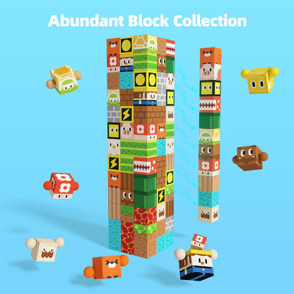 GobiDex Magnetic Building Blocks 2.5CM 100 Pieces, Lumberjack Adventure with Magnetic Cubes for Kids, Magnetic Game Children's Toy for Boys and Girls ages 3-12, Upgrade.