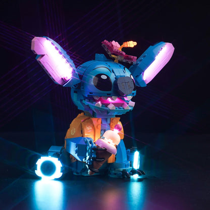 Remote Control Light Kit compatible with Lego Stitch (no model), LED lighting set compatible with Lego 43249 Stitch Creative Toy
