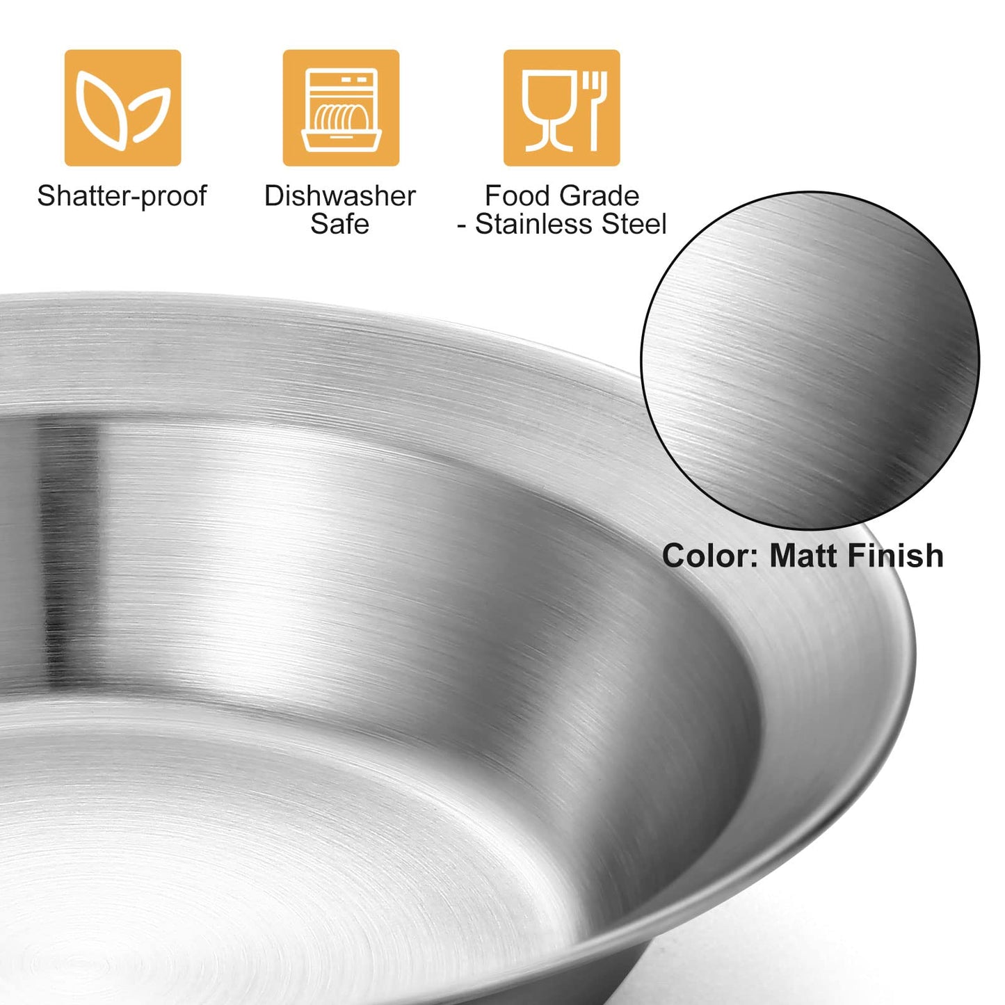 Odoland Camping Cutlery Set Tableware 25 PCS made of stainless steel Table service with case Knife Fork Spoon Plate Coffee cup ideal for 4 people Outdoor Travel Hiking Camping